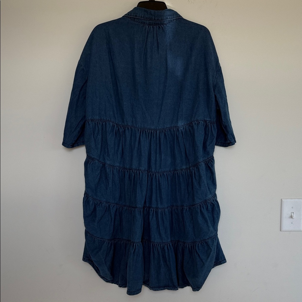 They Look Casual Denim Button-Up Dress - Picture 5 of 8